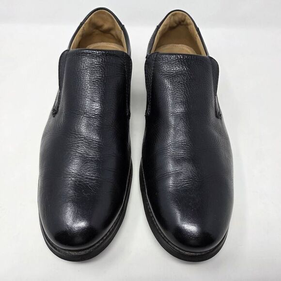 AMERICAN CLASSICS BY DE LA RENTIS SHOES MENS 13 M COMFORT LOAFER BLACK LEATHER - Picture 3 of 9